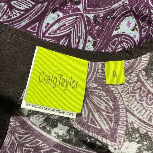 Craig Taylor Emily Fit for an Aristocrat Paisley Purple Blouse - Picture 2 of 9